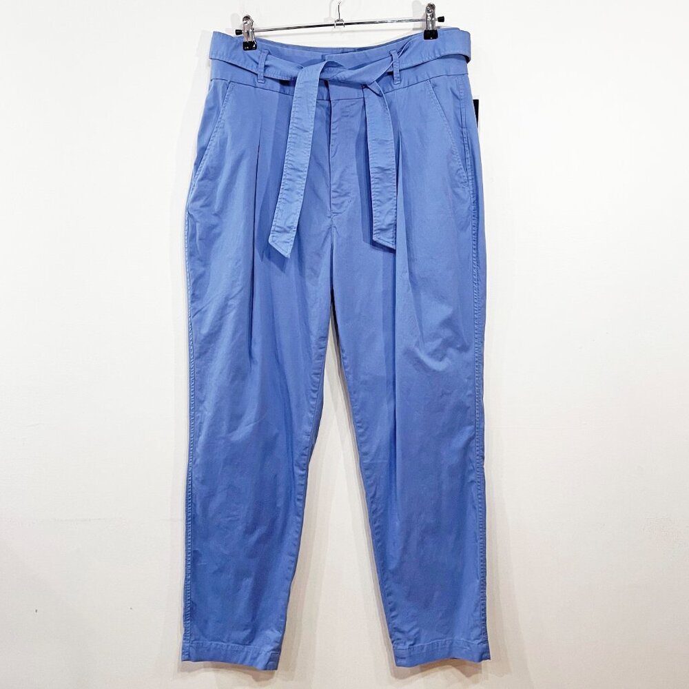 New Polo RL Stretch Cotton Belted Chino Pants Cornflower Blue 14, Large